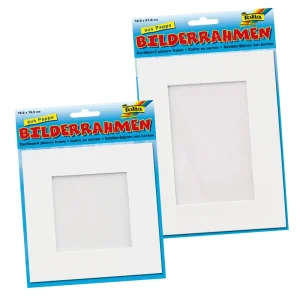 Sale Bilderrahmen aus Pappe weiß 166x216mm für Bildformat 10x15 cm
