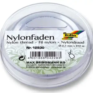 Rabatt Nylonfaden auf Spule, 0,30mmx100m transparent