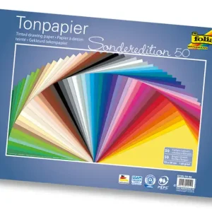 Kracherpreis Tonpapier 35x50 cm, 130g/m² 50 Bogen farbig sortiert