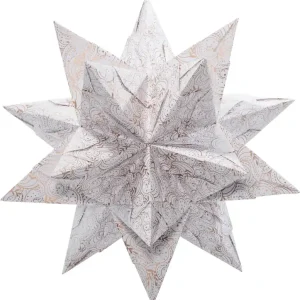 Bascetta-Stern ”Winteronament” weiß 90g/m² Aktuell