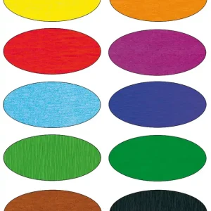 Bastelkrepp-Sortiment I, 10 Rollen Neu