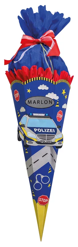 Knallerangebot Schultüten Bastelset ”Polizeiauto”