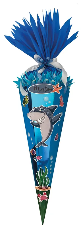 Geld-Zurück-Garantie Schultüten-Bastelset Hai