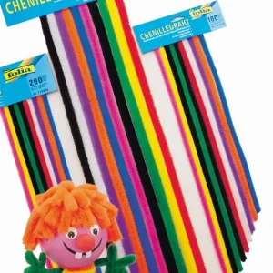 Geld-Zurück-Garantie Chenilledraht 8 mm, 10-farbig sort. 200 x 50 cm