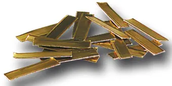 Verschlussklipse, ca.3cm Lang 25 Stück, gold Großhandel