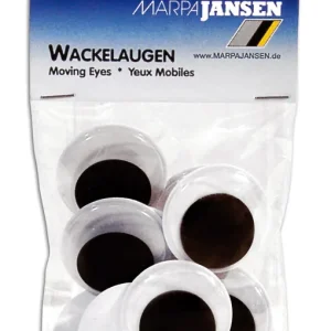 Wackelaugen rund zum Aufkleben 10 Stück, 30 mm Großhandel