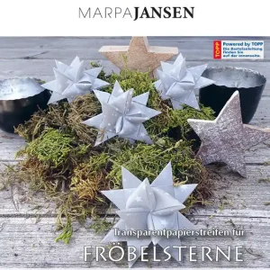 Papierstreifen für Fröbelsterne ”Milchstraße” 2x60cm, 115g/m² Jetzt Kaufen