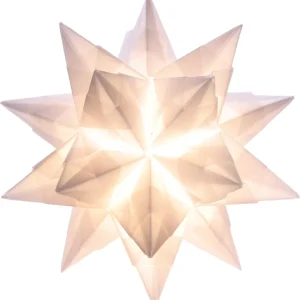 Bascetta-Stern ”Transparentpapier” weiß 7,5x7,5cm 128 Blatt für 4 Stk. Preiswert