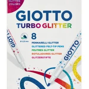 GIOTTO Turbo Glitter 8 Stifte im Kartonetui Weltweiter Versand