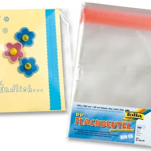 Flachbeutel aus PP-38µ, 100 St. C6 mit Klappe u. Adhäsionsverschluss Letzte Chance