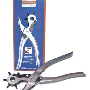 Günstig Revolverlochzange 6 Lochpf. vernickelt