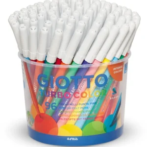 Kostenloser Rückversand Giotto Turbo Color Dose mit 96 Stiften (je 8 Stifte in 12 Farben)