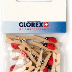 Mini-Wäscheklammer Marienkäfer 25mm, 12 Stück Packung Neu Im Sortiment