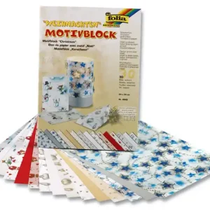 Aktuell Motivblock ”Weihnachten” 24x34 cm, 30 Blatt sortiert