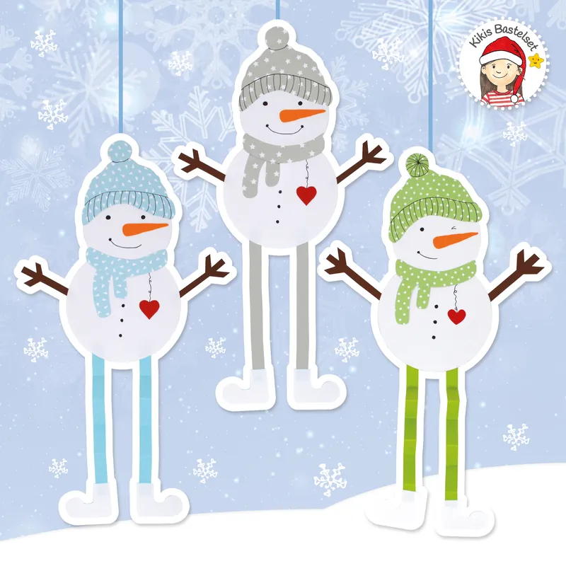 Preis Gesenkt Baumelfreunde ”Schneemännle” Set mit 6 Stück