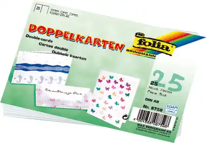 Kostenloser Versand Brief-/Doppelkarten, 25 Stück