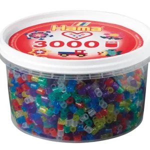 Preiswert Hama Bügelperlen Midi 3.000 Stück in 8 transparenten Farben sortiert