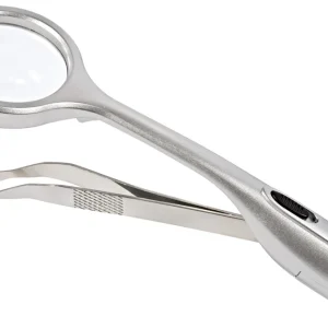 Abverkauf Trizette Lupenpinzette mit LED-Beleuchtung