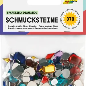 Schmucksteine Diamanten & Octagon 370 Stück, sortiert Knallerangebot