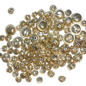 Metall-Glöckchen, 110 Stück versch. Größen: 10, 12, 14, 18mm Preisknaller