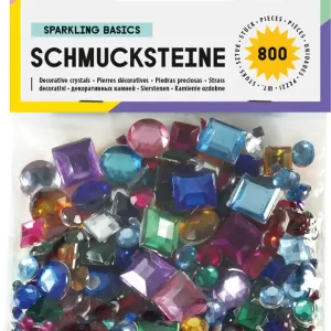 Preiswert Schmucksteine 800 Stück eckig und rund