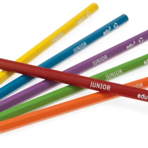 Junior Buntstifte Set 6-kantig mit 12 Stiften Geprüft