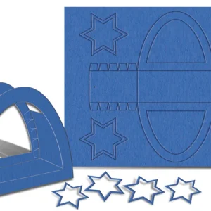 Laternenpackung ”Rundbogen” 5 Stk. Farbe: dunkelblau Kostenloser Versand