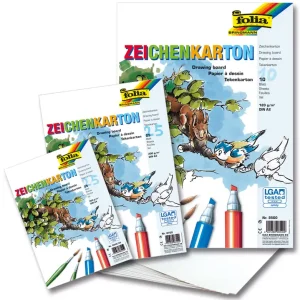 Rabatt Zeichenkarton 200g/m², DIN A4 50 Blatt, weiß