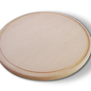 Holzteller mit Saftrille, Buche Sichere Zahlung