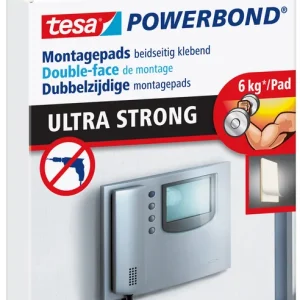tesa Powerbond ULTRA STRONG pads 9 Pads à 6x2cm Echt