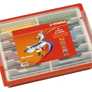 Limited Edition STABILO Trio dick Kunststoffbox 96 Stifte sortiert in 12 Farben