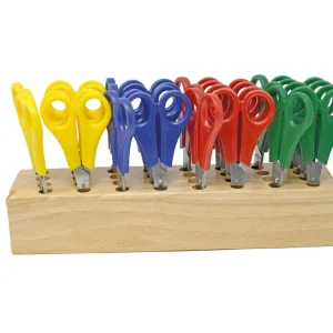 Scherenständer gefüllt mit 24 Bastelscheren spitz, 13,5 cm lang Mega-Angebot