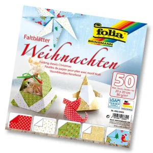 Faltblätter ”Weihnachten” 20x20 cm 80 g/m², 50 Blatt in 5 Motiven Angebot