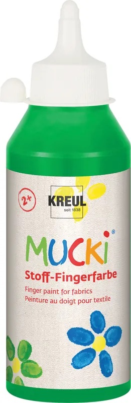 Mucki Stoff-Fingerfarbe grün 250ml Mega-Angebot