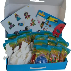 Abverkauf Bügelperlen Spielgruppenpackung 21.000 Perlen, 21 Stiftplatten