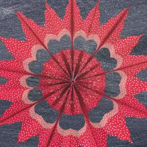 Butterbrottüten-Sterne Bastelset 24 St. 10x22cm, rot m.weißen Pünkt. Bestseller