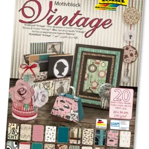 Motivblock VINTAGE II 24x34cm, 20 Blatt sortiert Must-Have