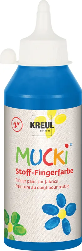 Super-Preis Mucki Stoff-Fingerfarbe blau 250ml