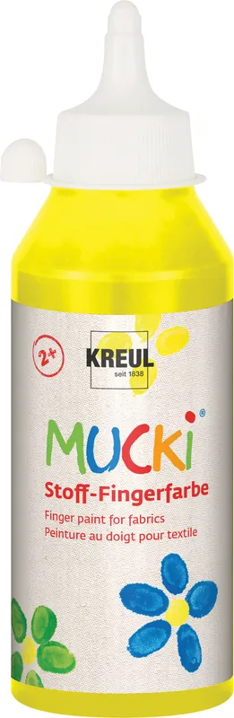 Direkt Vom Hersteller Mucki Stoff-Fingerfarbe gelb 250ml