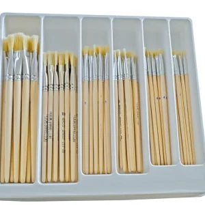 Borstenpinselset 72-teilig 12 Stk. von Größe 2-12 Neu Im Sortiment