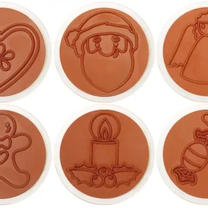 Riesenstempel Weihnachten 6tlg. Ø 7,5 cm, Griffhöhe 4 cm Sichere Zahlung