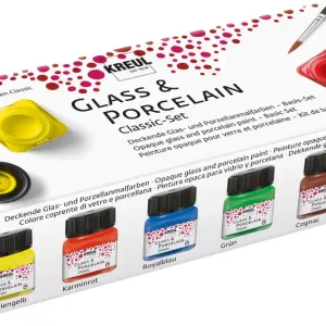 Angebot Creativ-Set Porzellan 160°c 6 Gläser a 20ml, Pinsel+Anleitung