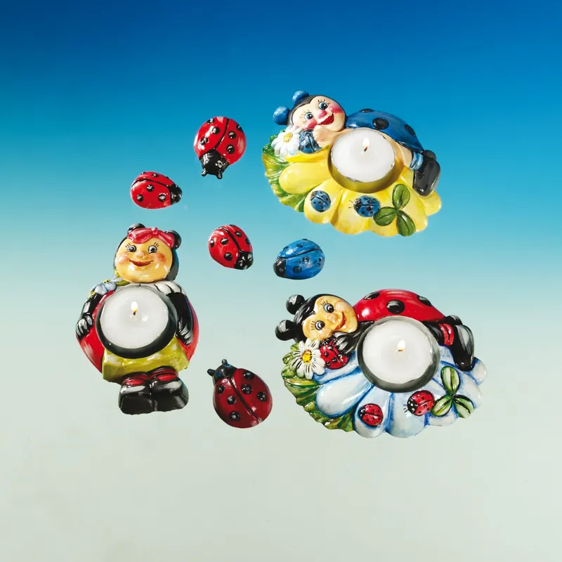 Neue Kollektion Gießform ”Teelicht Marienkäfer” 4 Motive