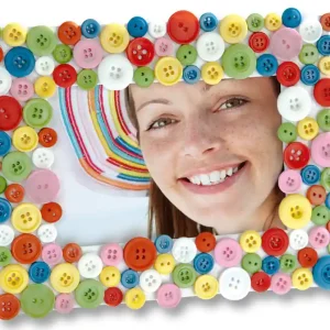 Knöpfe-Mix, 100g farbig sortiert Begrenztes Angebot