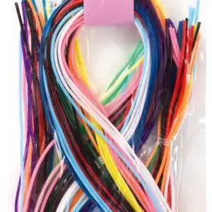 Markenware Flechtschnüre (Scoubidous) 100cm, 30 Schnüre farbig sortiert