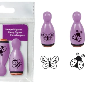 Stempel-Figuren 3er Set Biene, Käfer, Schmetterling Highlight