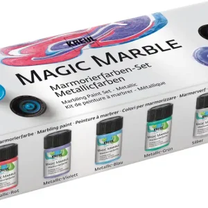 Handgefertigt Hobby Line - Magic Marble Set ”Metallic”