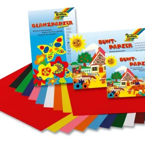 Knallerangebot Glanzpapier-Sortim. 10 Farben ungummiert