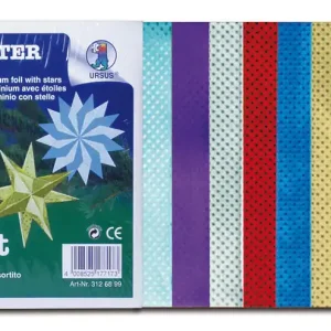 Echt Faltblätter Sternchenfolie 10x10cm