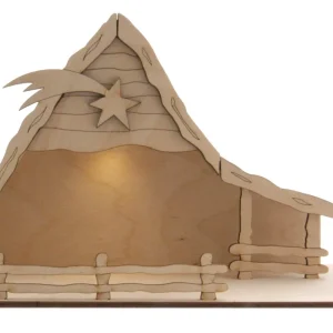 Weihnachtskrippe inkl. Solar-Option ”Everlight” Komplettset Abverkauf